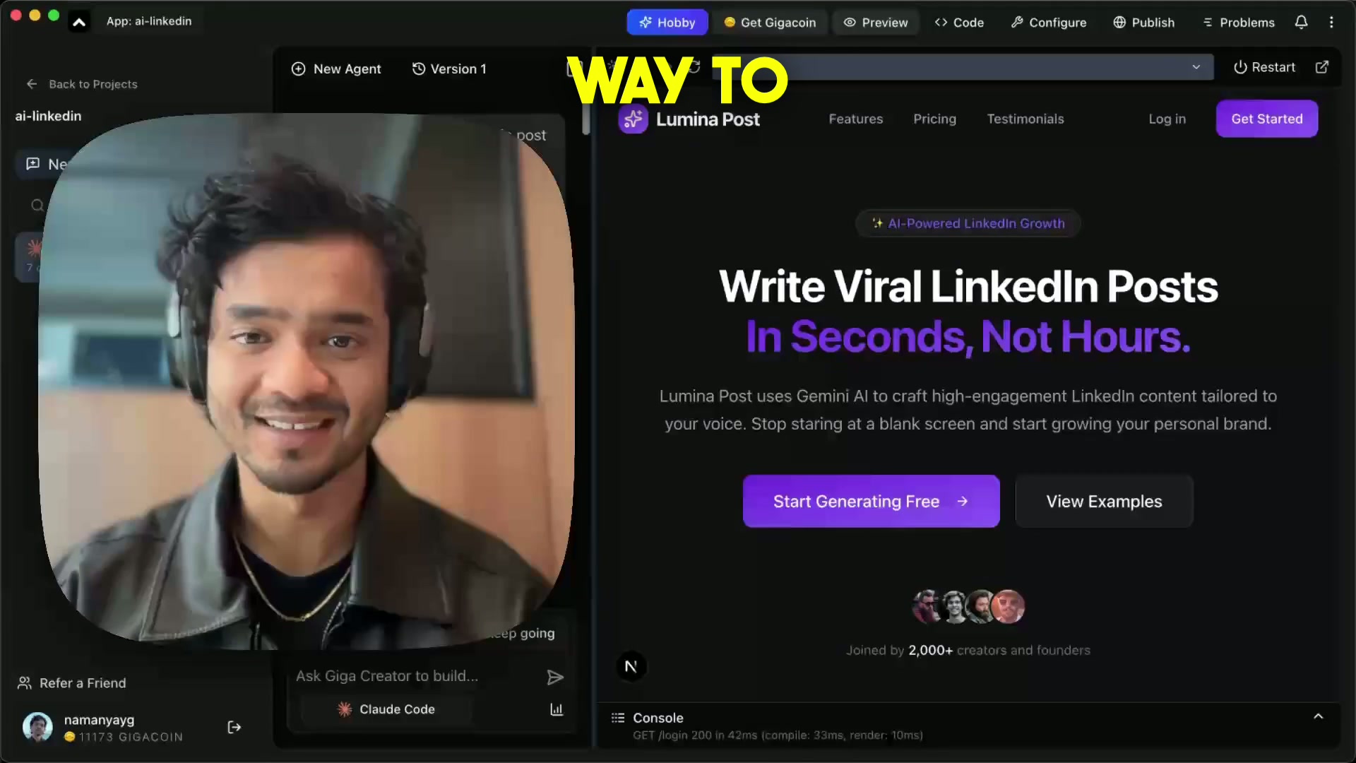 AI Content Generator SaaS Demo