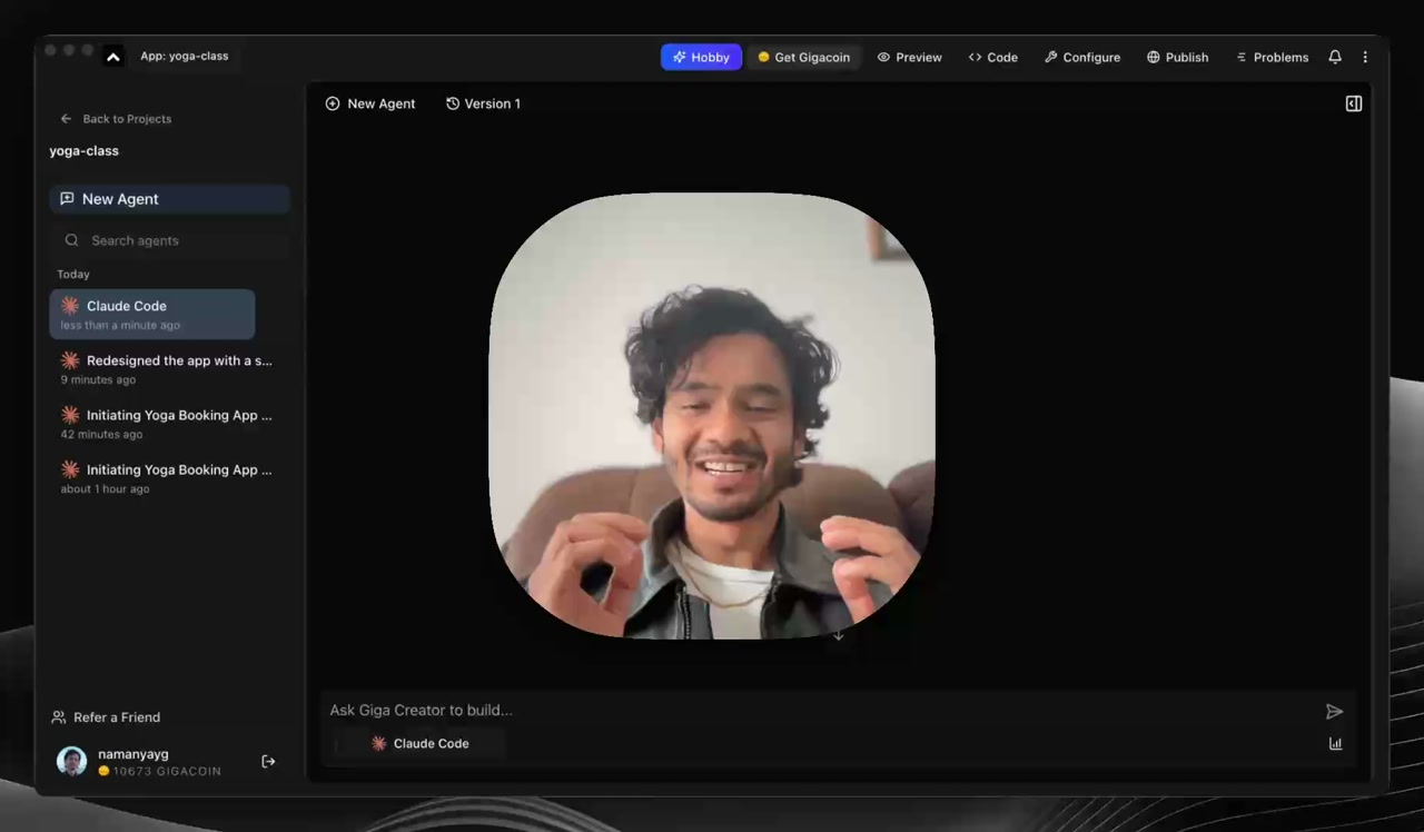 Giga Create live demo